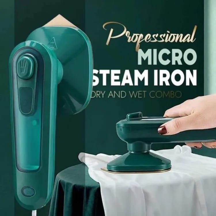 Professional Mini Steam Iron – Portable Dry & Wet Handheld Travel Iron